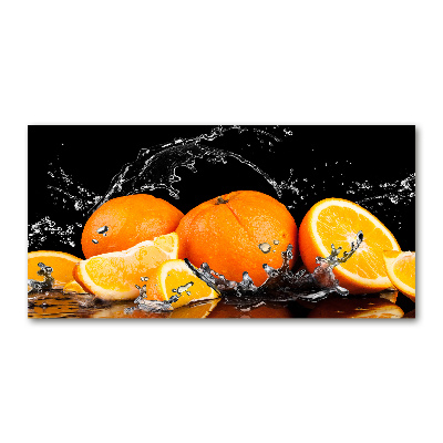 Acrylglas-Druck Orangen und Wasser
