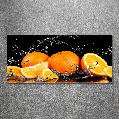 Acrylglas-Druck Orangen und Wasser