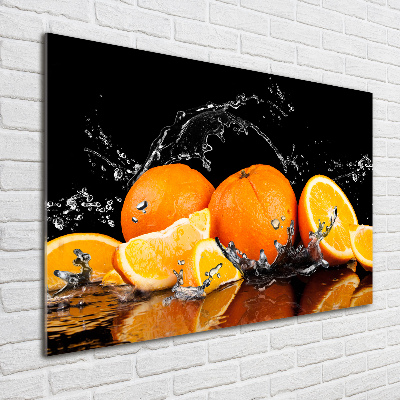 Acrylglas-Druck Orangen und Wasser