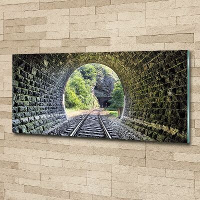 Bild auf Acrylglas Eisenbahntunnel