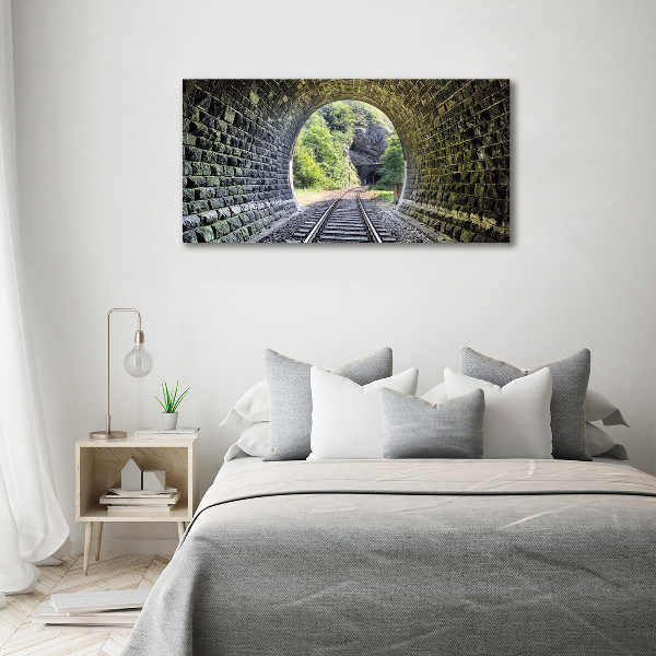 Bild auf Acrylglas Eisenbahntunnel