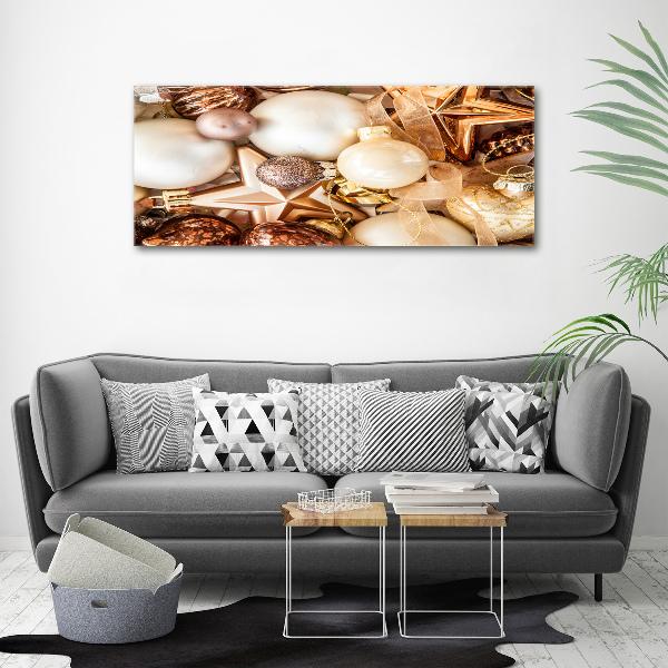 Acrylglas-Druck Weihnachtskugeln