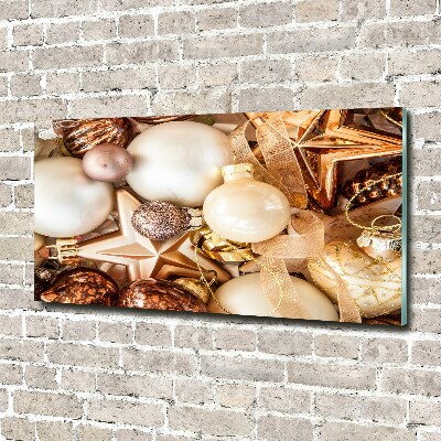 Acrylglas-Druck Weihnachtskugeln