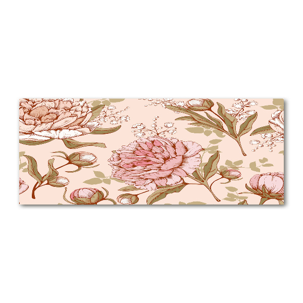 Acrylglas-Druck Pfingstrosen