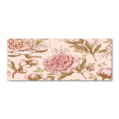 Acrylglas-Druck Pfingstrosen