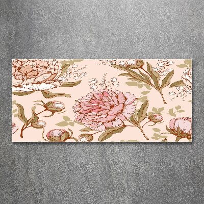 Acrylglas-Druck Pfingstrosen