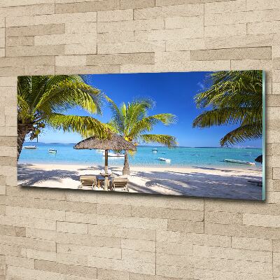 Acrylglas-Druck Mauritius Strand