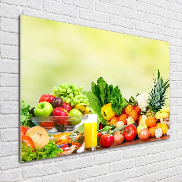 Acrylglas-Druck Gemüse und Obst