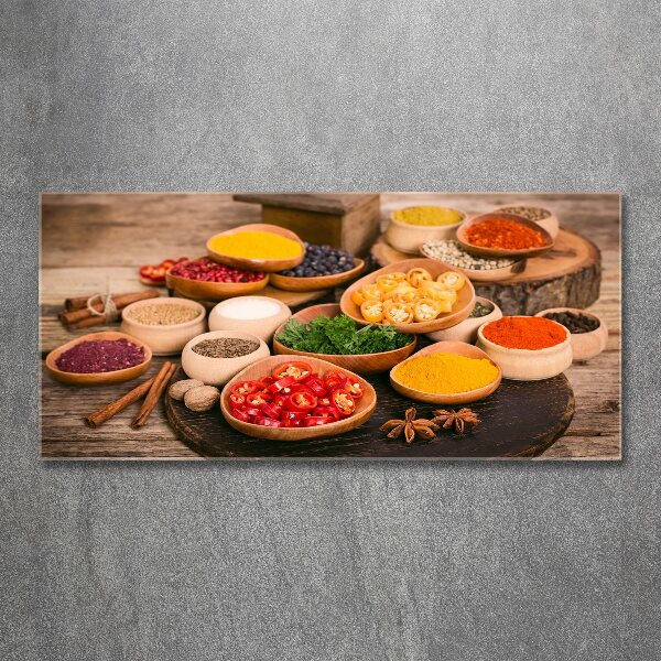 Foto auf Acryl Gewürze und Kräuter