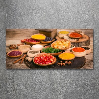 Foto auf Acryl Gewürze und Kräuter