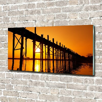 Acrylglas-Druck Sunset Bridge