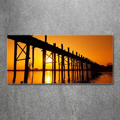 Acrylglas-Druck Sunset Bridge