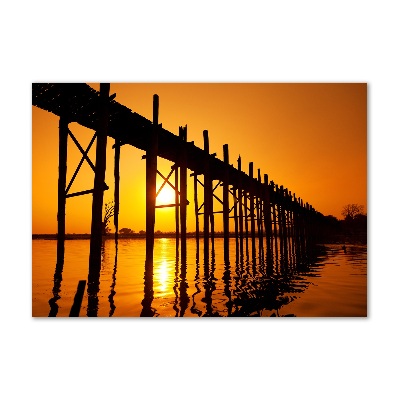 Acrylglas-Druck Sunset Bridge