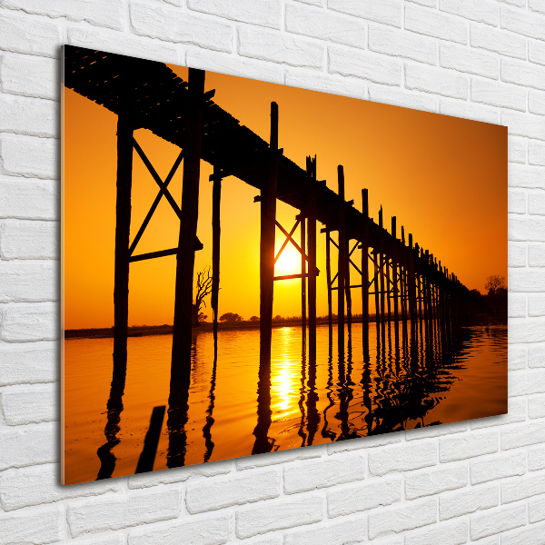 Acrylglas-Druck Sunset Bridge