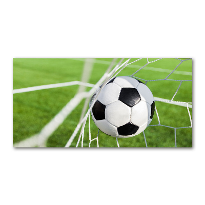 Acrylglas-Druck Der Ball ist im Tor