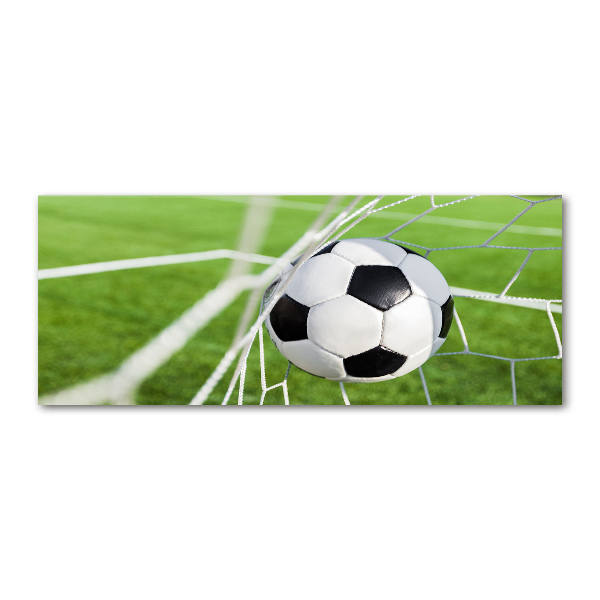 Acrylglas-Druck Der Ball ist im Tor