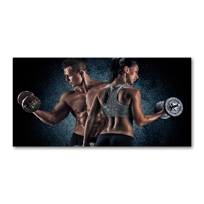 Foto auf Acryl Muskelaufbau