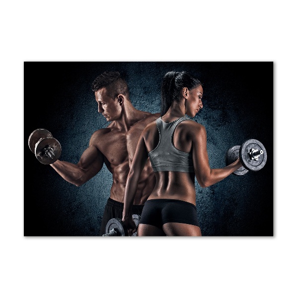 Foto auf Acryl Muskelaufbau