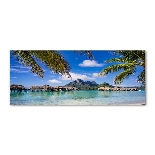 Bild auf Acrylglas Palmen in Bora Bora
