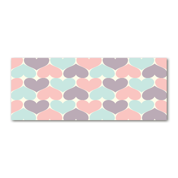 Bild auf Acrylglas Bunte Herzen