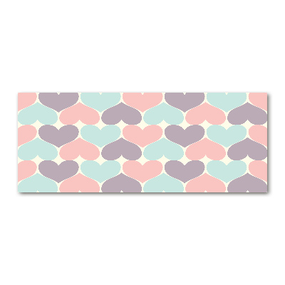 Bild auf Acrylglas Bunte Herzen