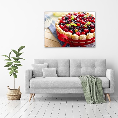 Foto auf Acryl Waldbeerenkuchen