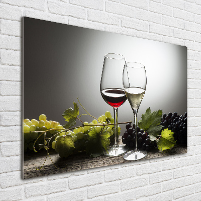 Bild auf Acrylglas Wein und Trauben