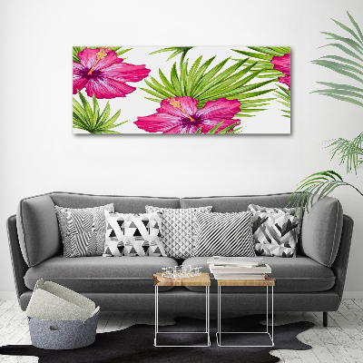 Acrylbild Fotodruck Hawaiianische Blumen