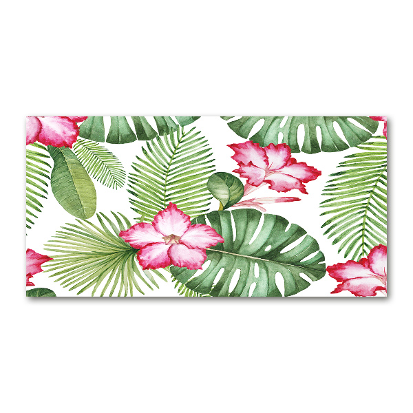 Acrylglas-Druck Tropische Blumen