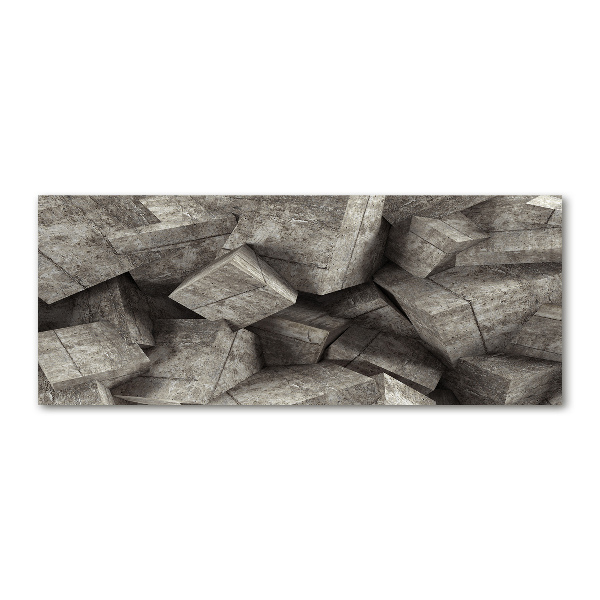 Bild auf Acrylglas Betonwürfel