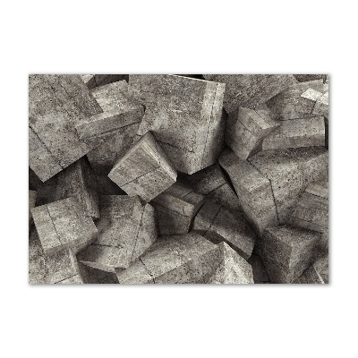 Bild auf Acrylglas Betonwürfel