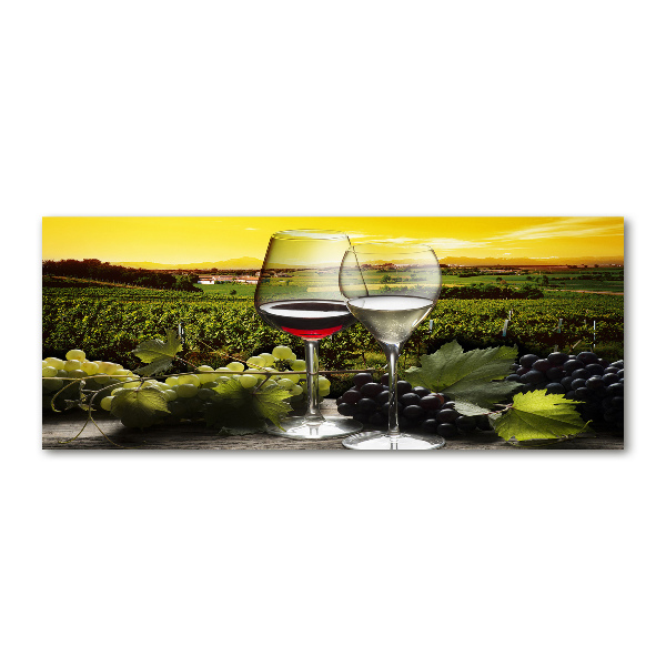 Acrylglas-Druck Wein und Trauben