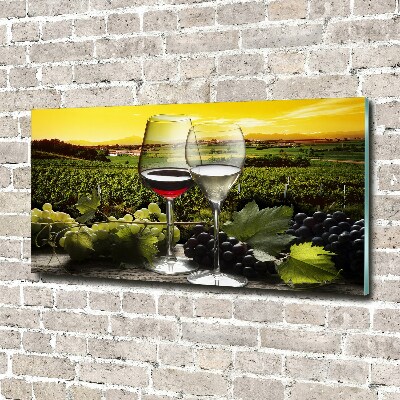 Acrylglas-Druck Wein und Trauben