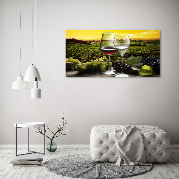 Acrylglas-Druck Wein und Trauben