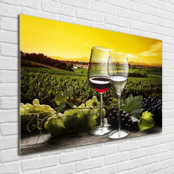 Acrylglas-Druck Wein und Trauben