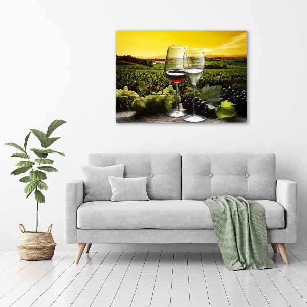 Acrylglas-Druck Wein und Trauben