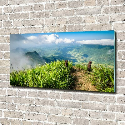 Bild auf Acrylglas Pfad zum Gipfel