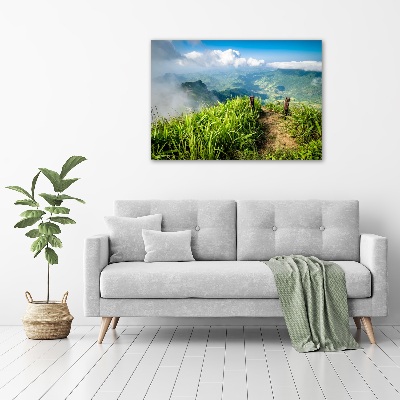 Bild auf Acrylglas Pfad zum Gipfel