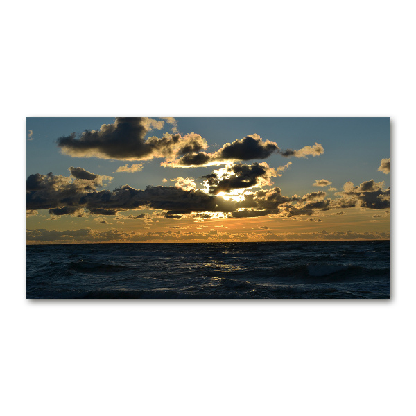 Acrylbild Fotodruck Sonnenuntergang über dem Meer