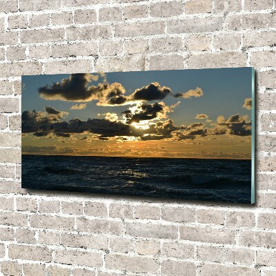Acrylbild Fotodruck Sonnenuntergang über dem Meer