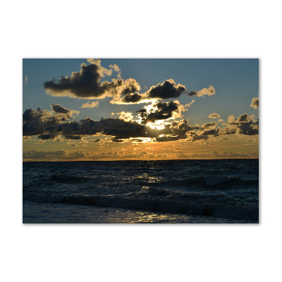 Acrylbild Fotodruck Sonnenuntergang über dem Meer