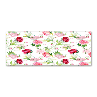 Bild auf Acrylglas Rosa Pfingstrosen