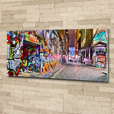 Acrylbild Fotodruck Bunte Graffiti