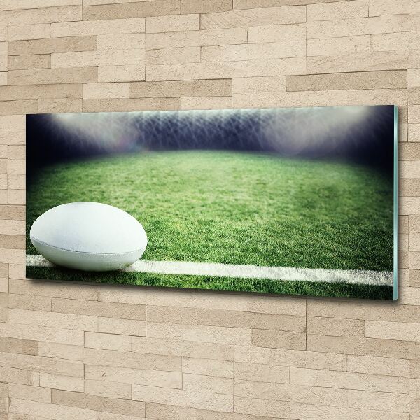 Acrylbild Fotodruck Rugbyball
