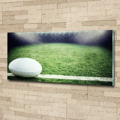 Acrylbild Fotodruck Rugbyball
