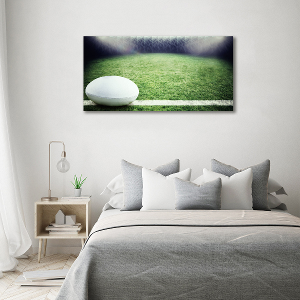 Acrylbild Fotodruck Rugbyball