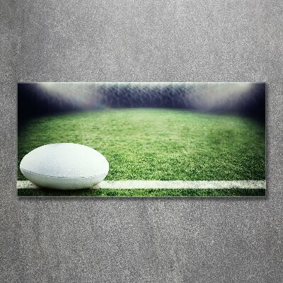 Acrylbild Fotodruck Rugbyball