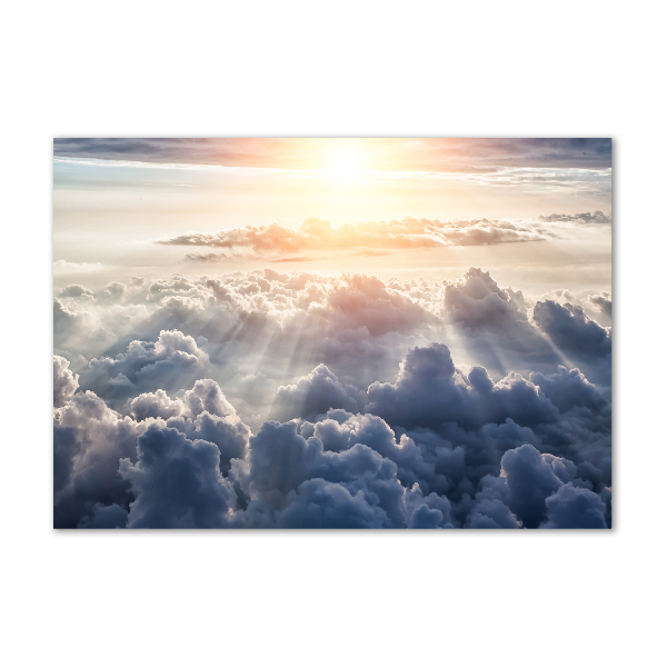 Acrylbild Fotodruck Wolken aus der Vogelperspektive