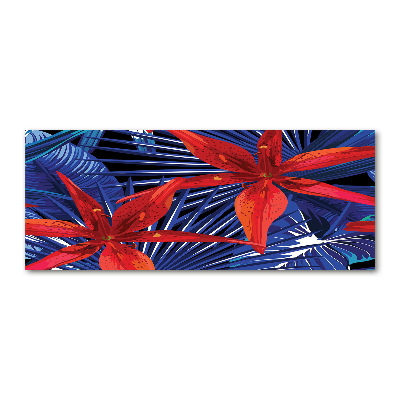 Bild auf Acrylglas Tropische Blumen