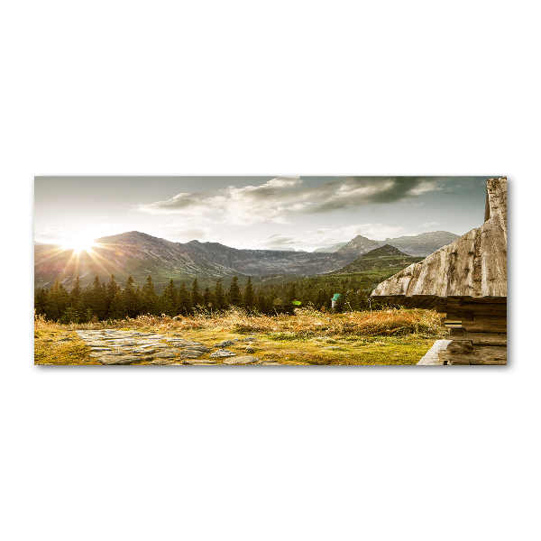 Bild auf Acrylglas Haus in den Bergen